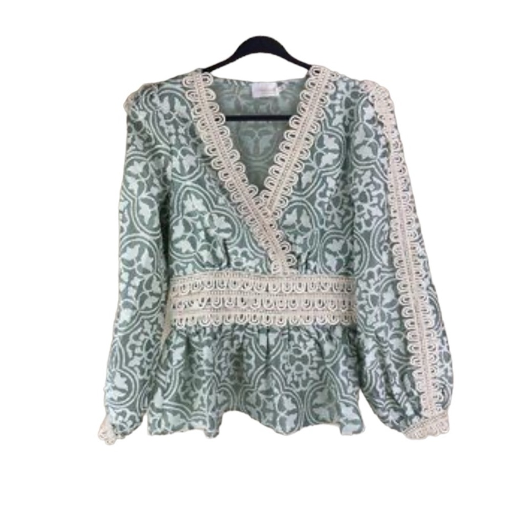 Champagne & Strawberries Peplum Top